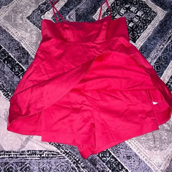 Anthropologie Pink Square Neck Peplum Romper NWT SIZE 2 - Picture 11 of 11